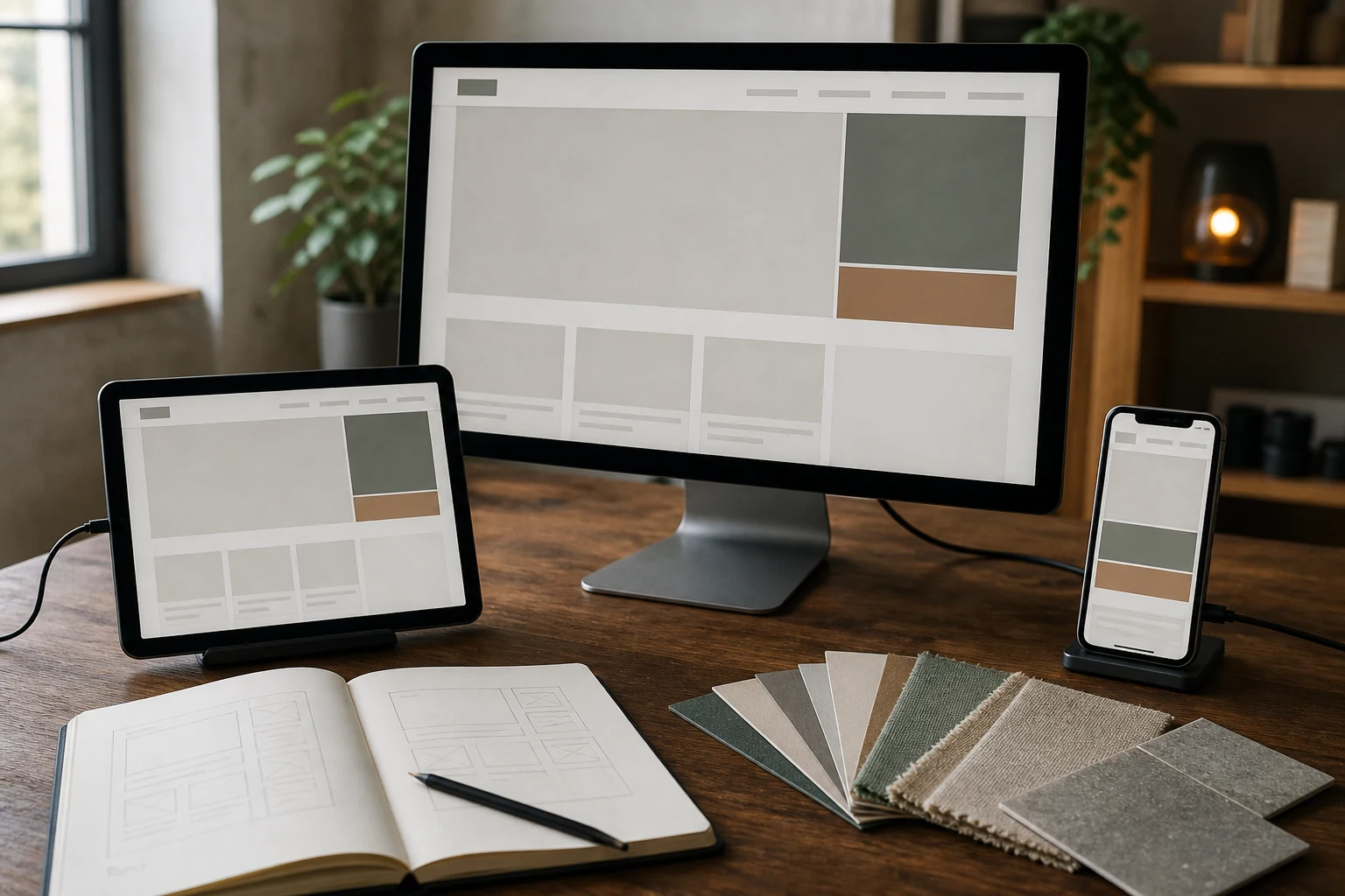 Layered responsive web canvases arranged as a precise digital structure